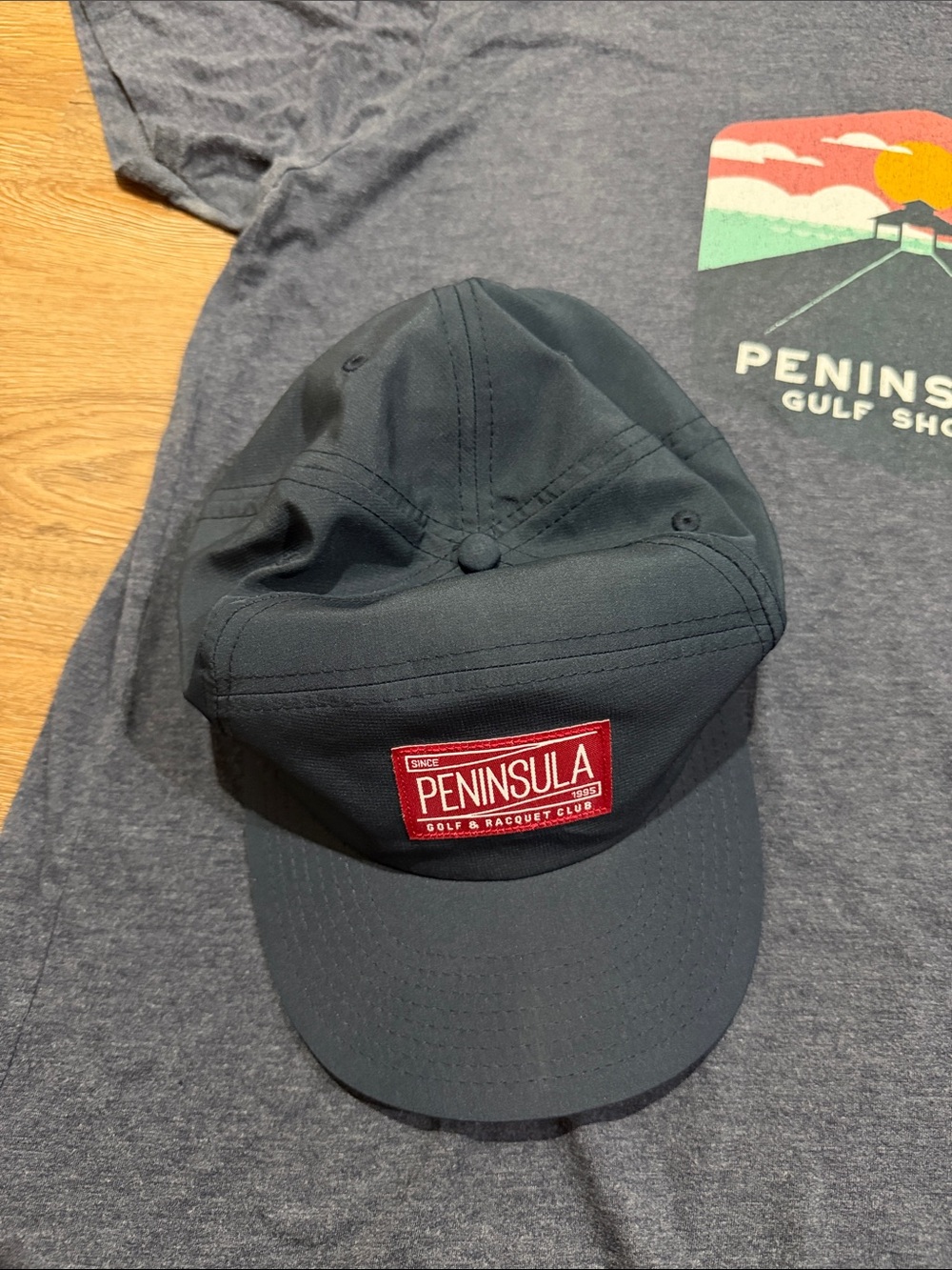 Gulf Shores Peninsula Golf & Racquet Club Men's Navy Graphic Tee and Hat Bundle - Picture 3 of 8